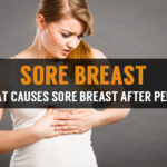 sore breast after period