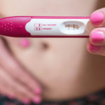 faint line on a pregnancy test kit